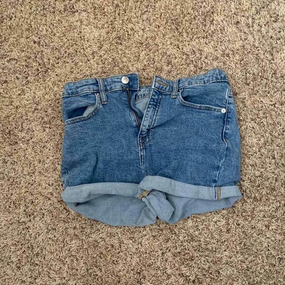 High waisted mom shorts